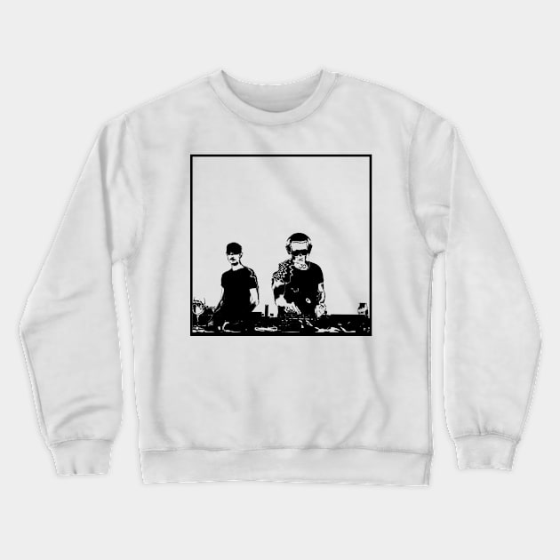 Couple portrait 2 Cosmic Djs Crewneck Sweatshirt by JD by BN18 